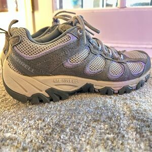 Purple Merrell hiking boot